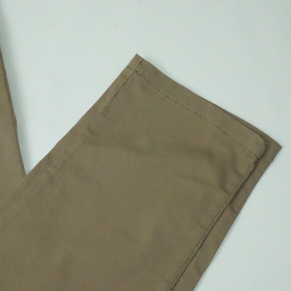 Isaia Tinto Regular Khaki Brown Cotton Blend Casual Mens Chino Pants 50R EU NEW - Picture 2 of 7